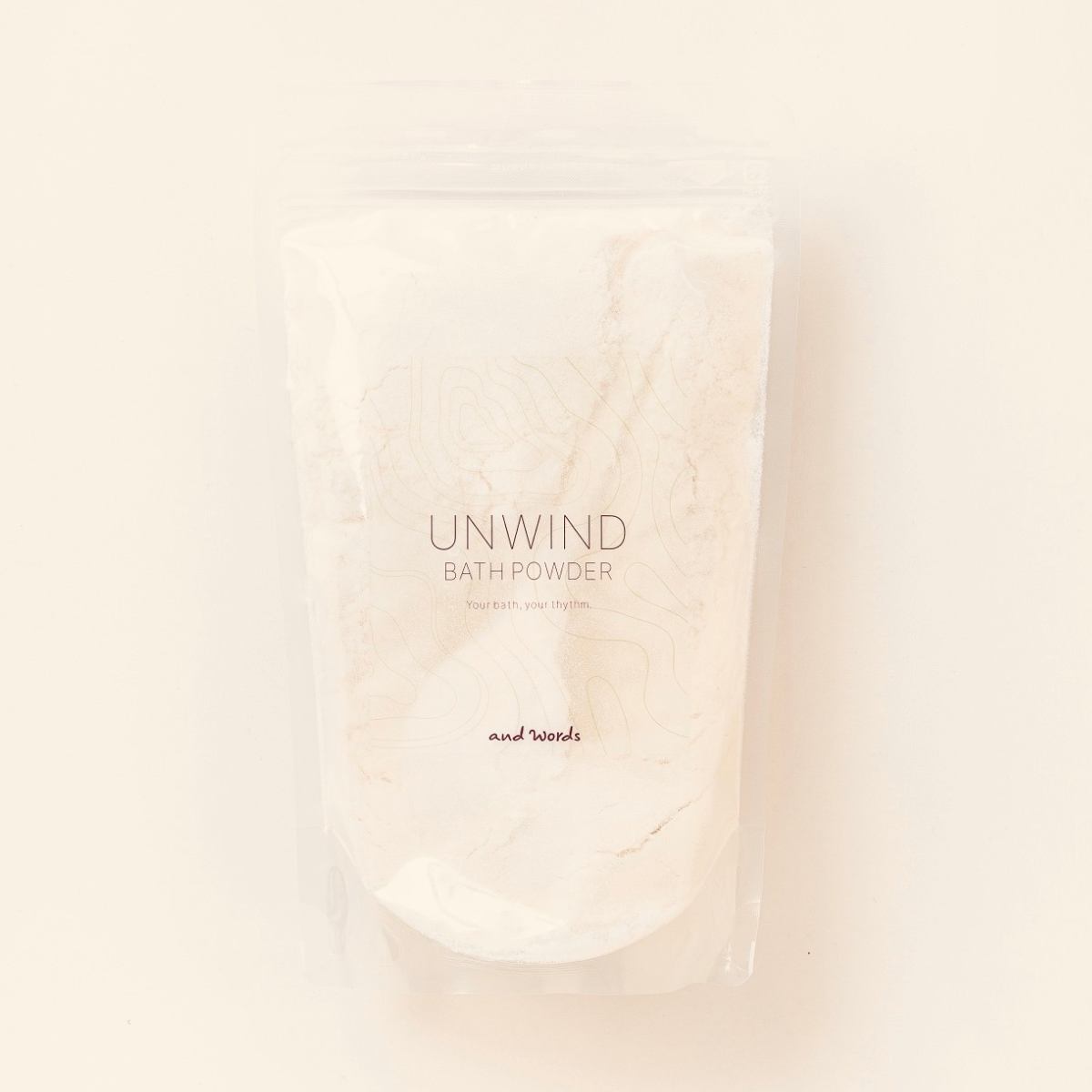 and words TIME BATH RITUAL   evening — UNWIND（バスパウダー）　