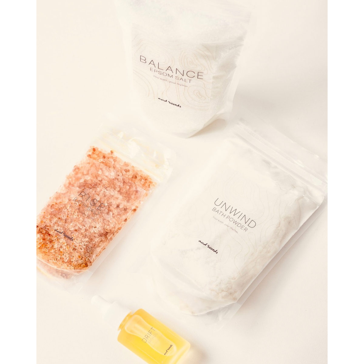 and words TIME BATH RITUAL　night — DRIFT（バスオイル）