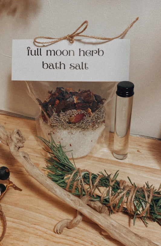 lunar herbs  Full Moon Herb Bath Salt