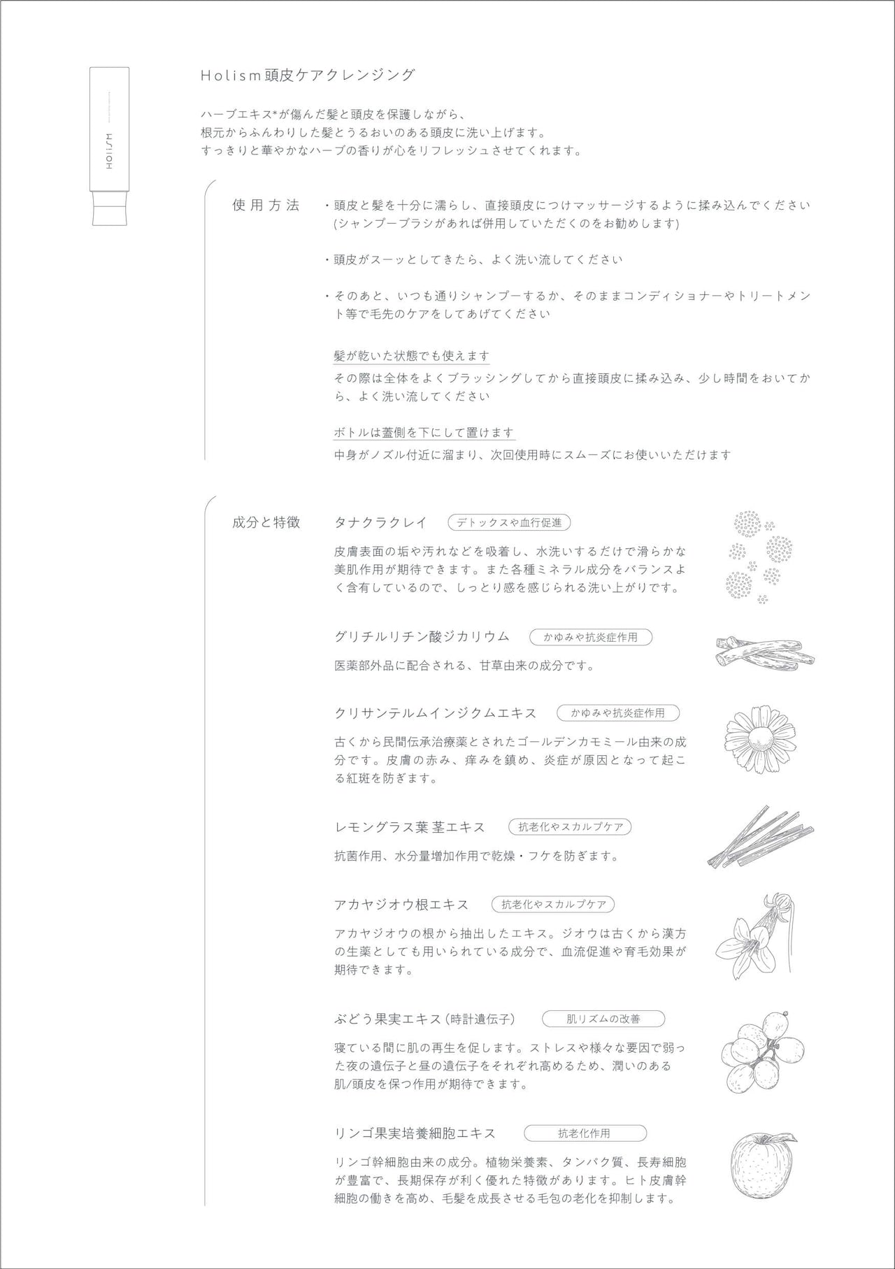 Holism        d.p.r. 頭皮ケアクレンジング