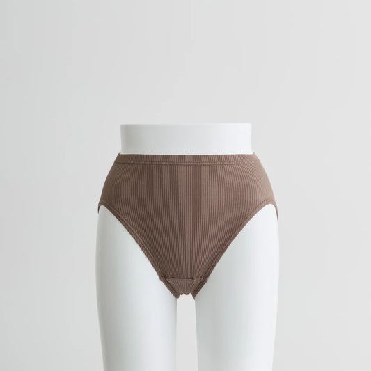 MUUGI  コットンシルクリブ レギュラーショーツ