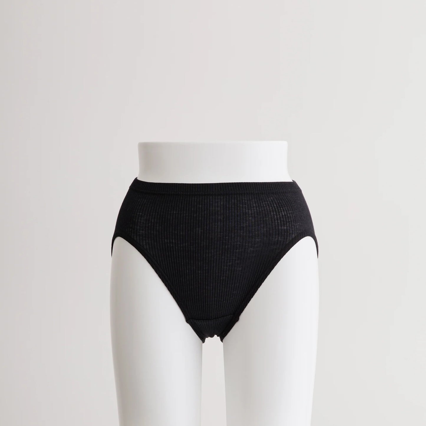 MUUGI   コットンシルクリブ レギュラーショーツ