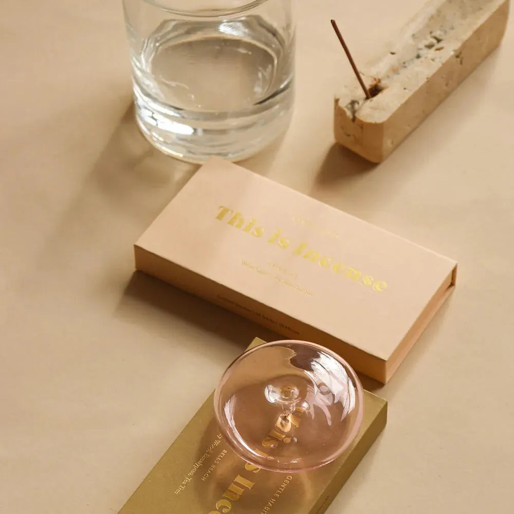 GENTLE HABITS　glass holder  インセンスホルダー　pink