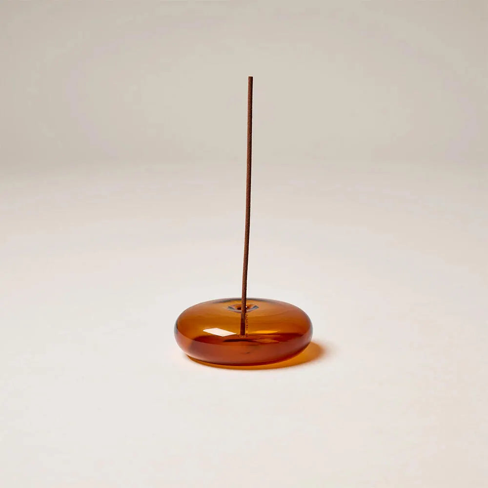GENTLE HABITS　glass holder  インセンスホルダー　アンバー