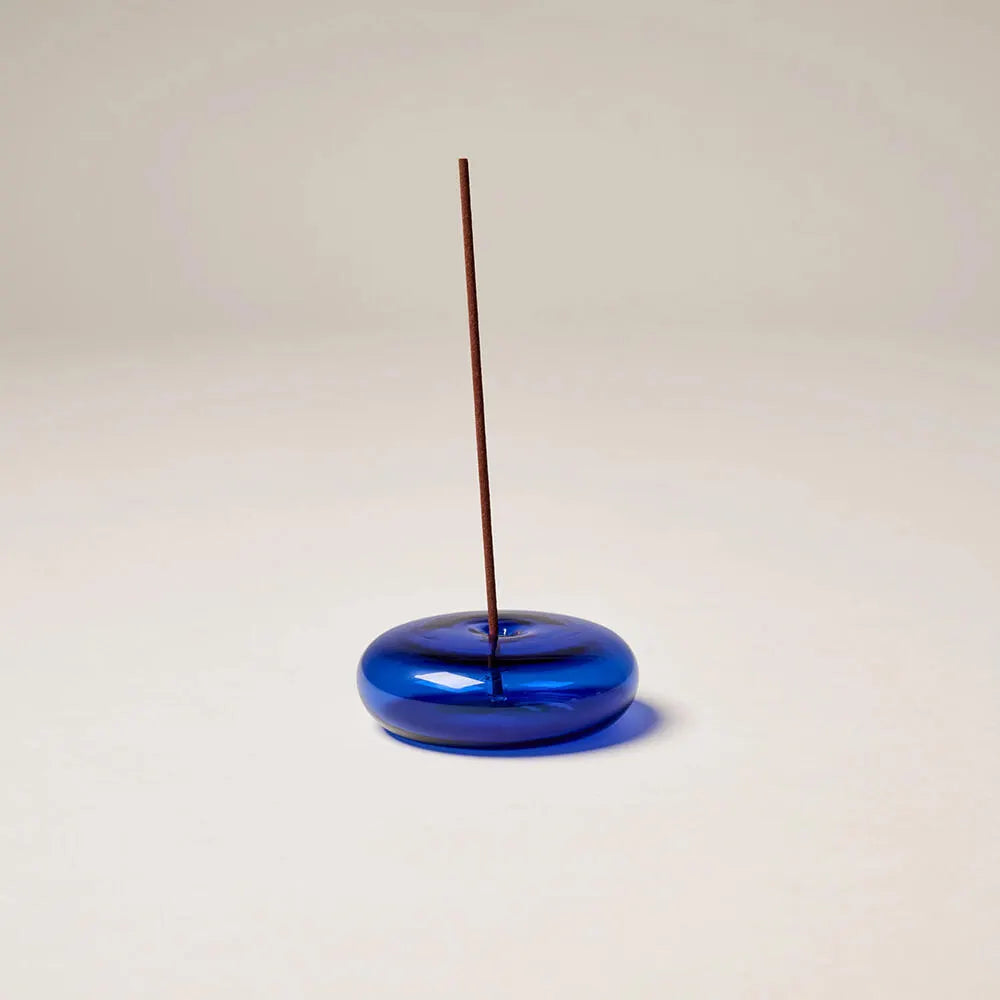 GENTLE HABITS　glass holder  インセンスホルダー　コバルト
